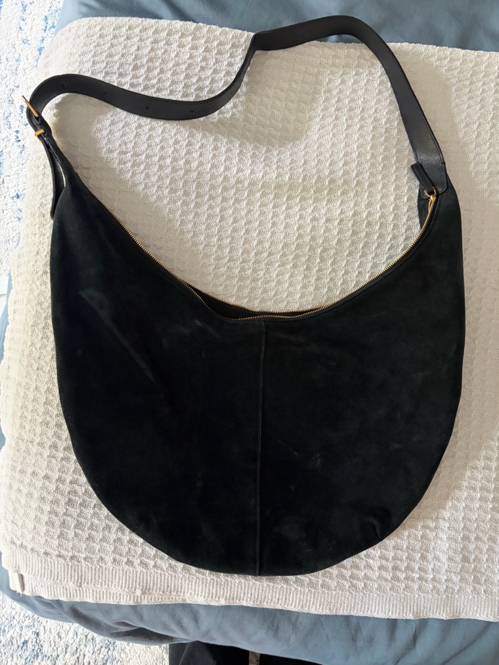 Madewell navy suede Hobo Shoulder Bag